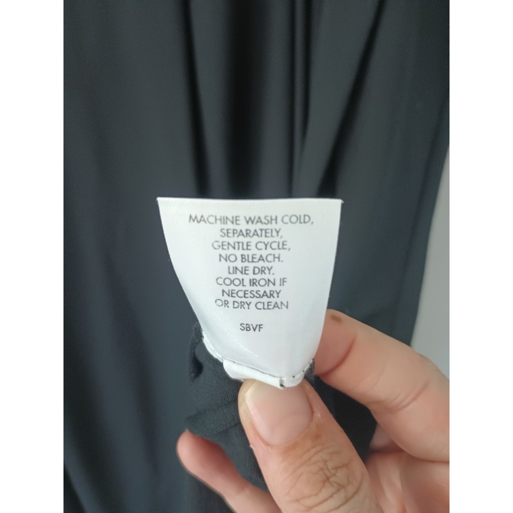 Eileen Fisher Women's Size 1x Black Skirt‎ Mini Pockets Rayon Pleated Stretch - Picture 10 of 13